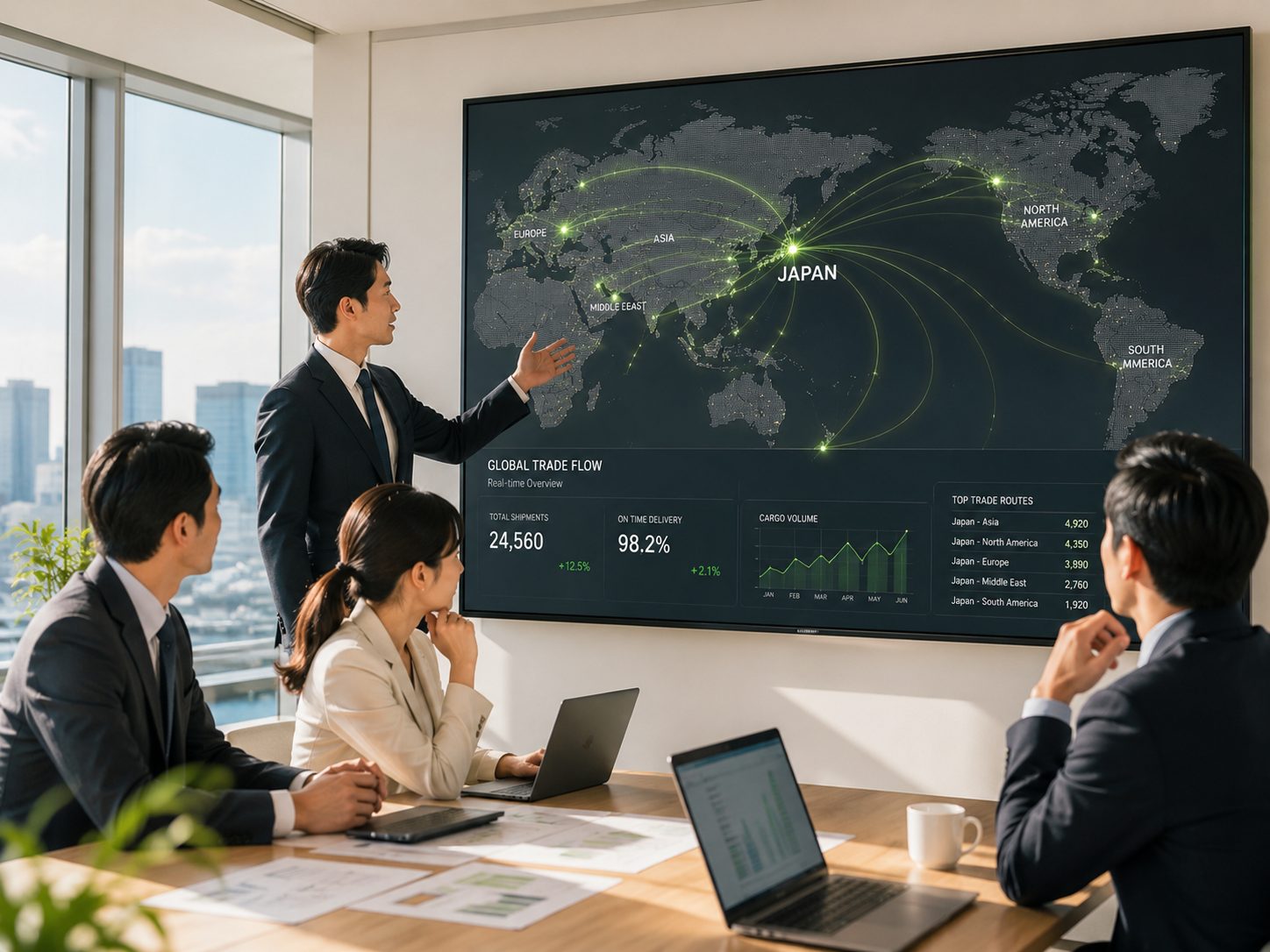 世界とつながる、日本の商社。